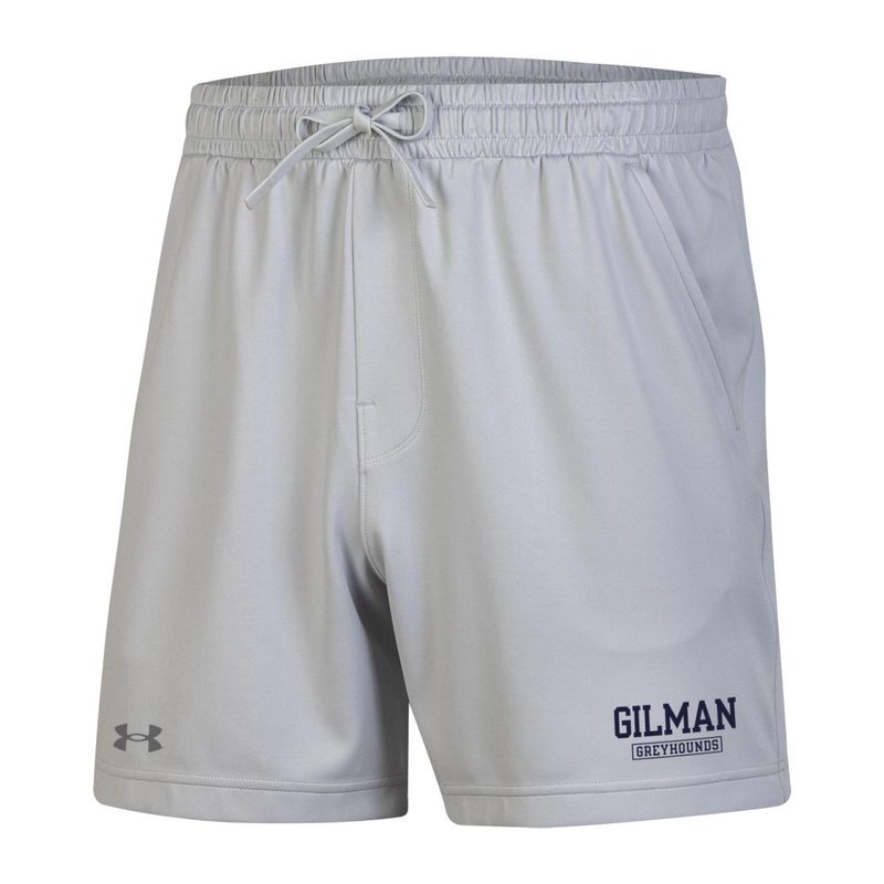 SHORTS MENS UA 5&quot; SILVER