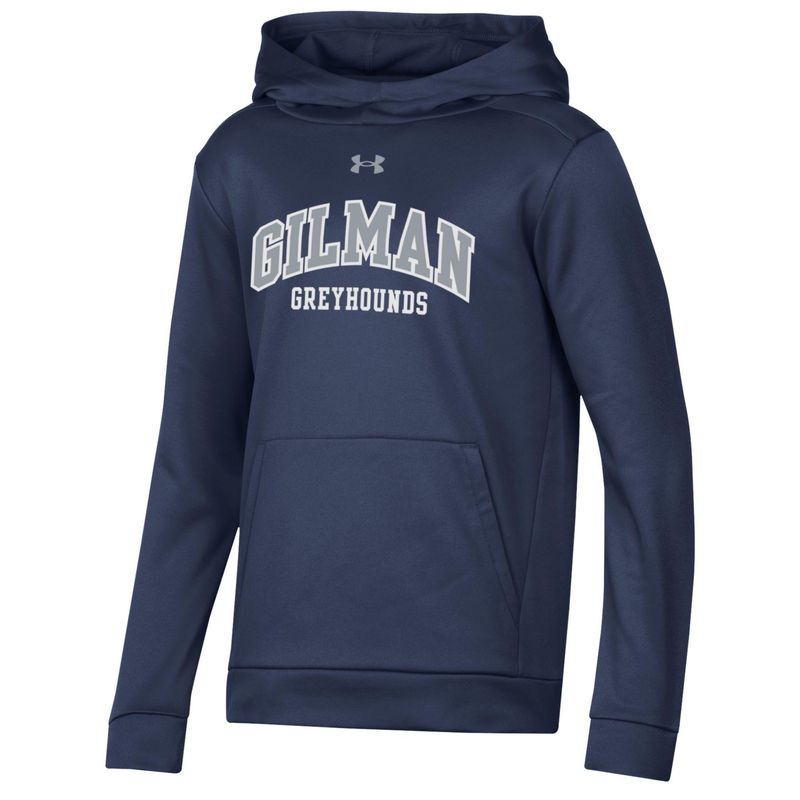 UA Fleece Hood Youth Midnight Navy