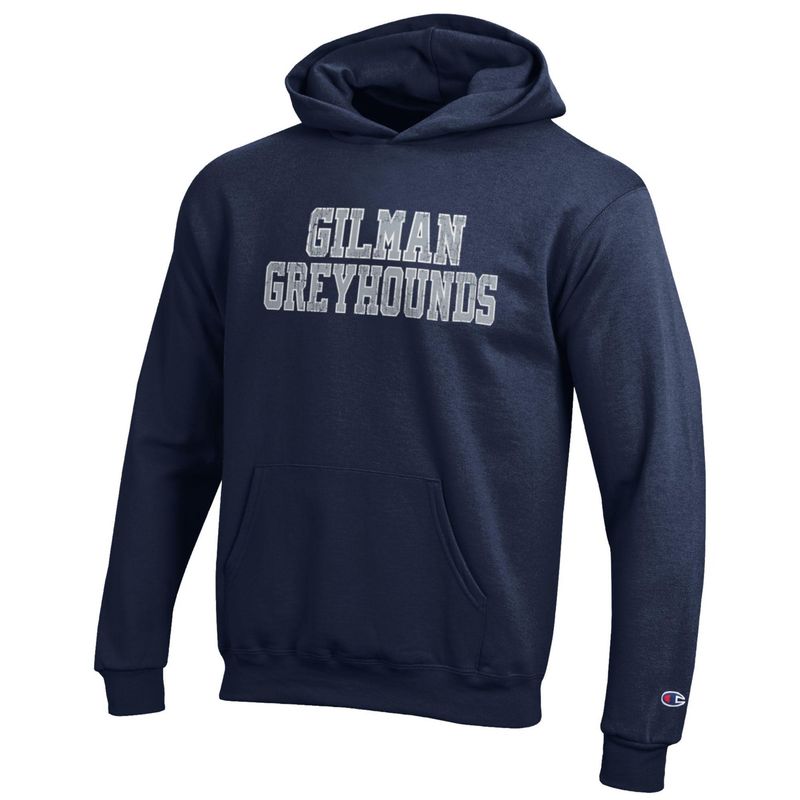 Champion Powerblend Hood Youth Navy