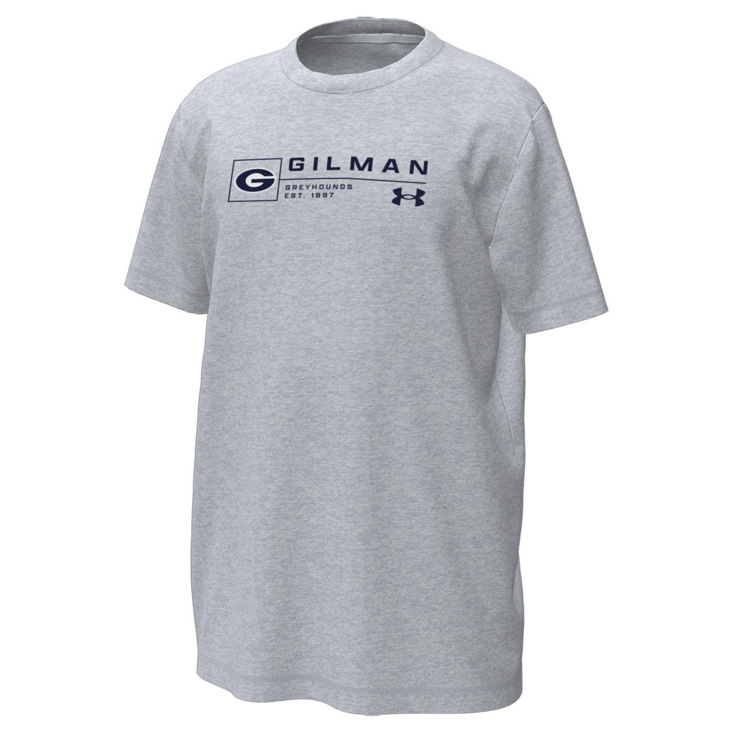 UA T-Shirt Tech Stretch S/S Youth Gray