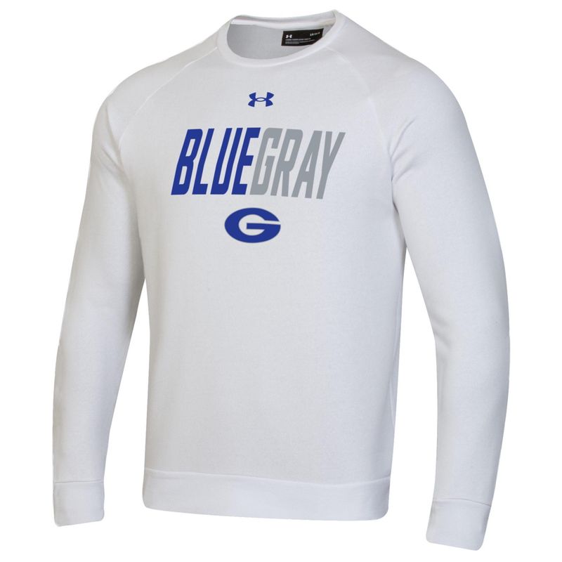 CREW MEN&#39;S WHITE BLUE GRAY