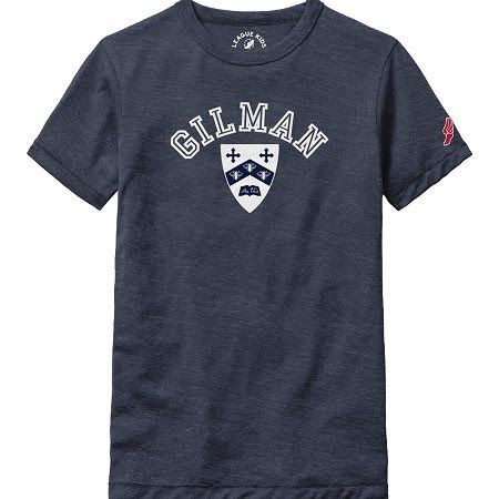 League  Youth S/S Tee Navy Crest