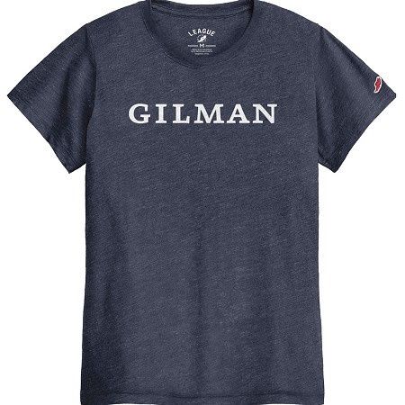 League L2 Womens S/S Heather Navy Tee