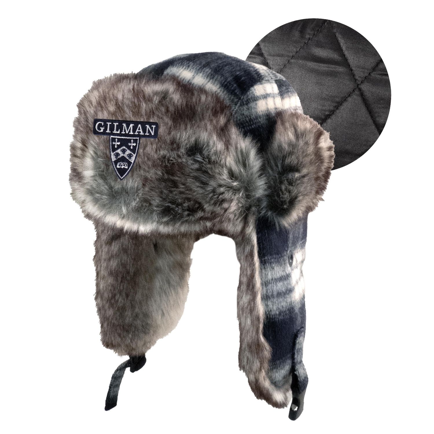 Logofit Chewie Plaid Trapper Hat w/Faun Fur 7104