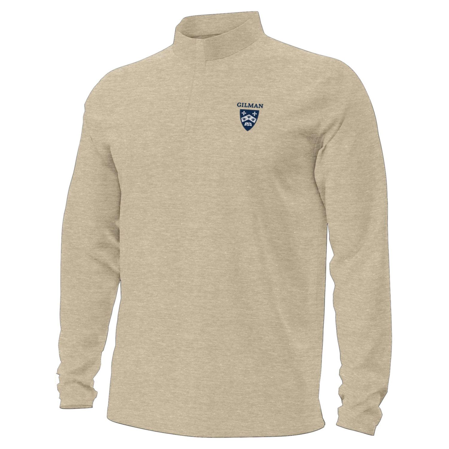 UA 1/4 Zip Mens Timberwolf Taupe