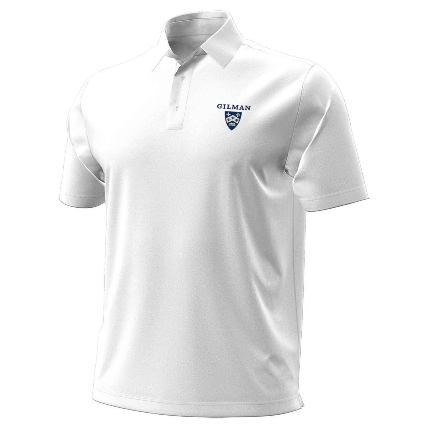 UA Mens Solid White Polo