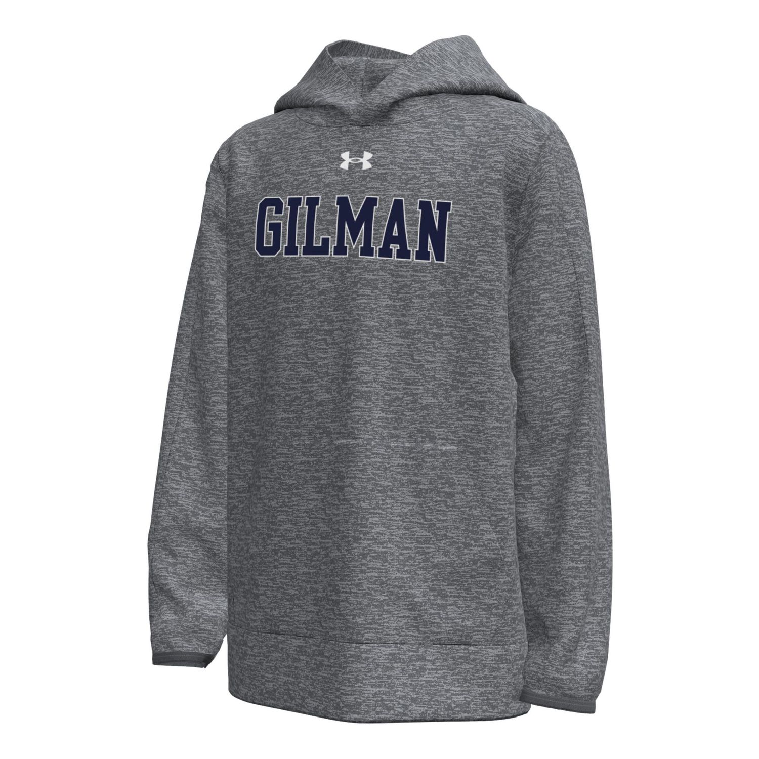 UA Fleece Hood Gilman YTH Castlerock Heather