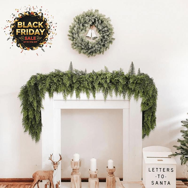 183CM 2 Pcs Artificial Cedar Garlands