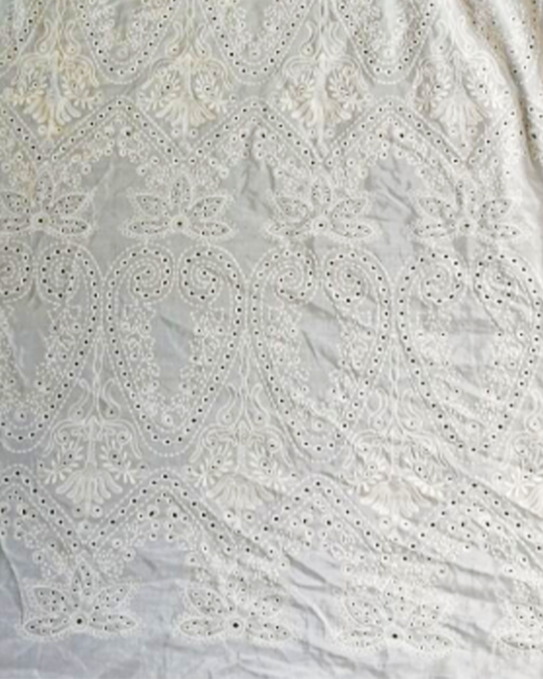 SILK COTTON EMBRO FABRIC - GSK-2606G