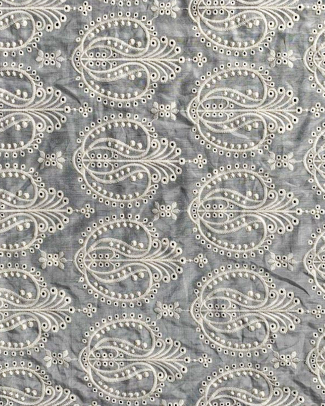 SILK COTTON EMBRO FABRIC - GSK-2656F