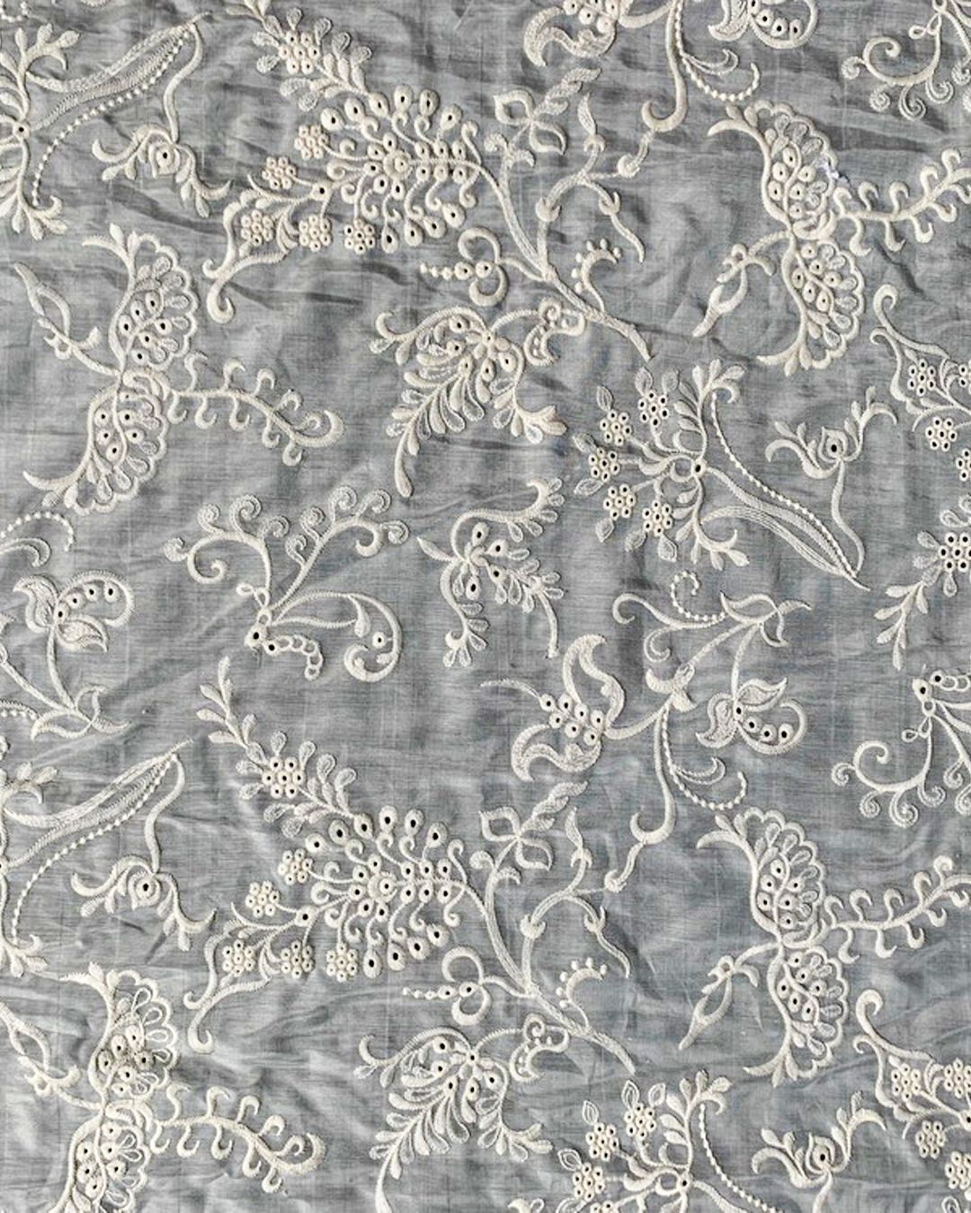 SILK COTTON EMBRO FABRIC - GSK-2656G