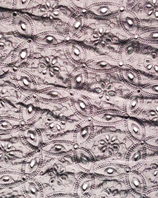 SILK COTTON EMBRO FABRIC - GSK-2656R