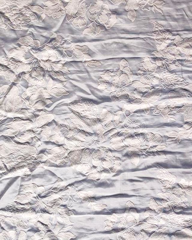 SILK COTTON EMBRO FABRIC - GSK-2656Q