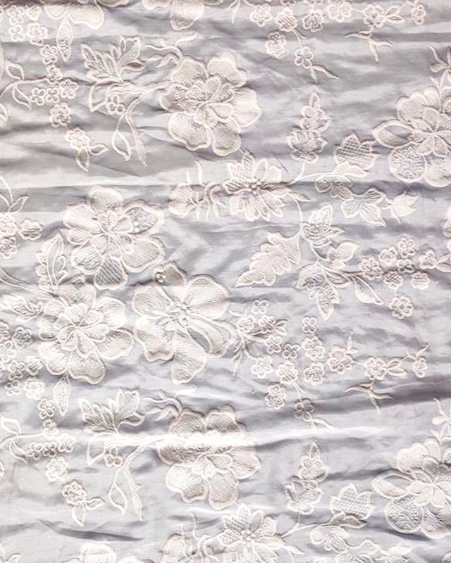SILK COTTON EMBRO FABRIC - GSK-2656V