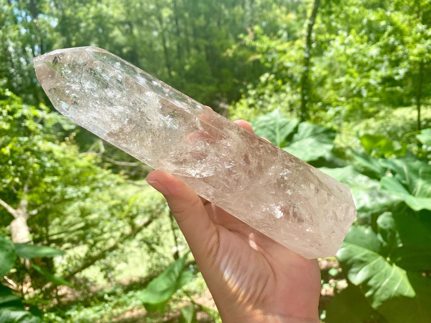 Gorgeous Natural Smoky Quartz Tower with Rainbows. Extra Large Smoky Quartz Obelisk.