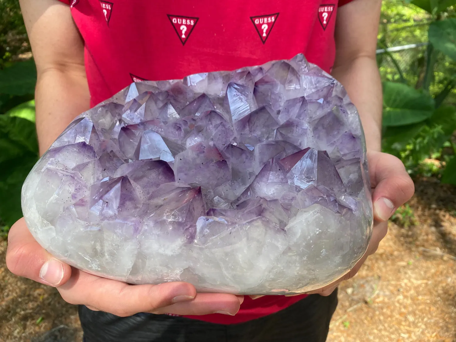 Amethyst Point Cluster with Huge Points. Extra Large Amethyst Geode. Purple Quartz Cluster, Great for Home Decoration and Meditation.
