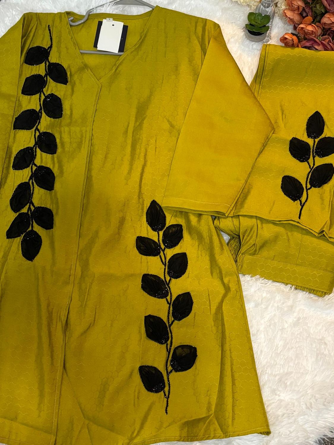 🌿 Mustard Elegance Cord Set