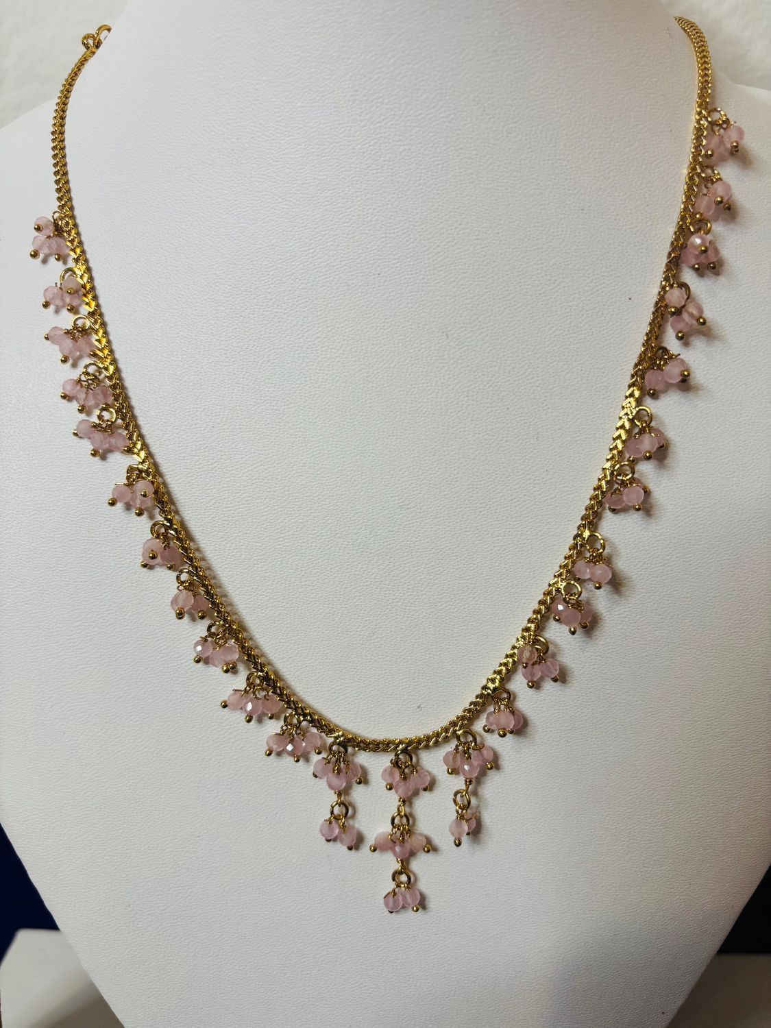 Delicate Pink Beads Chain