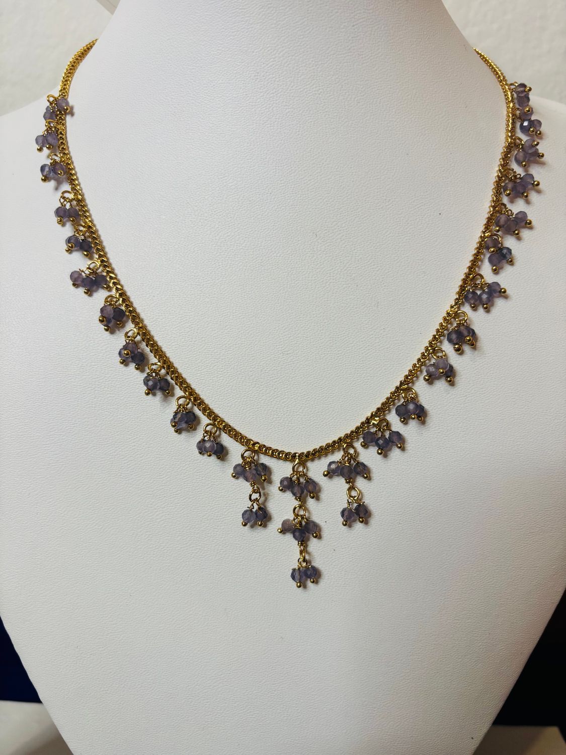 Delicate Purple Beads Chain​​