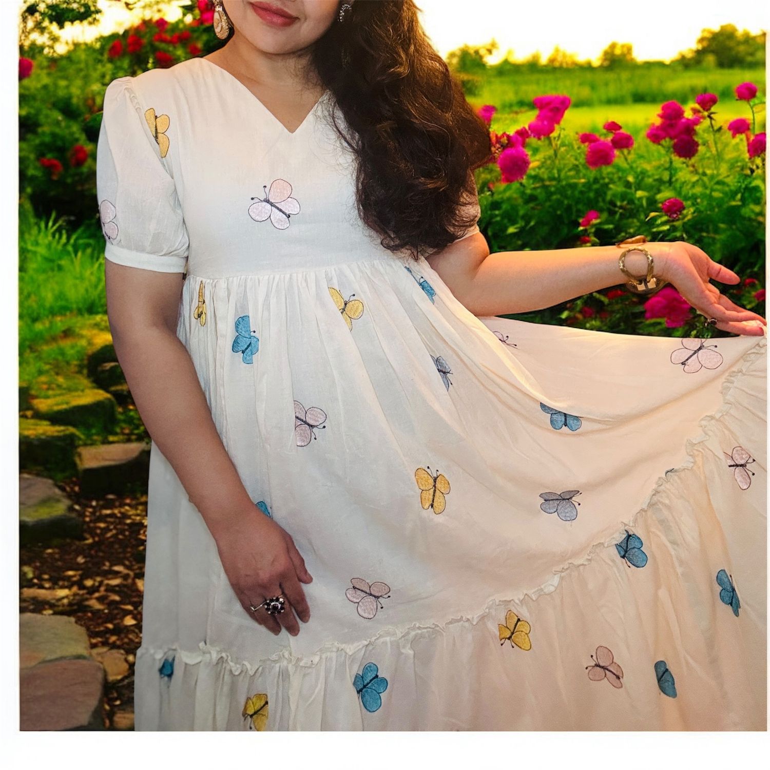 Butterfly Cotton Frock