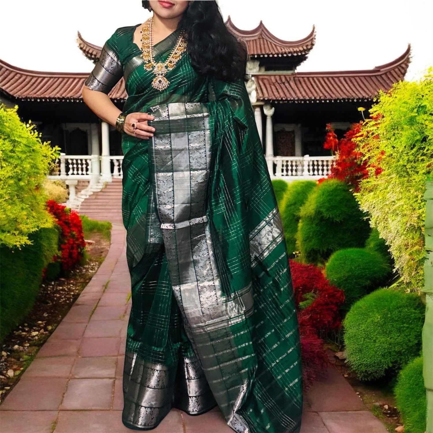 Pure Mangalagiri Handloom Pattu Saree