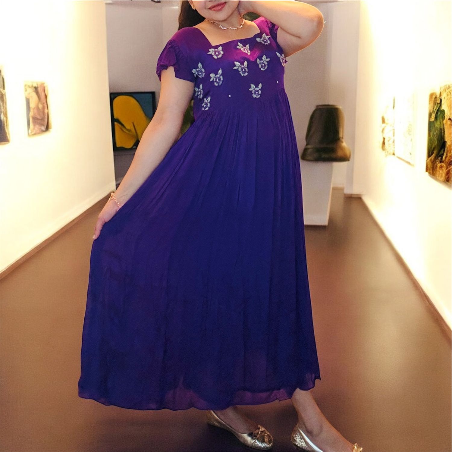 Violet Chinon Frock