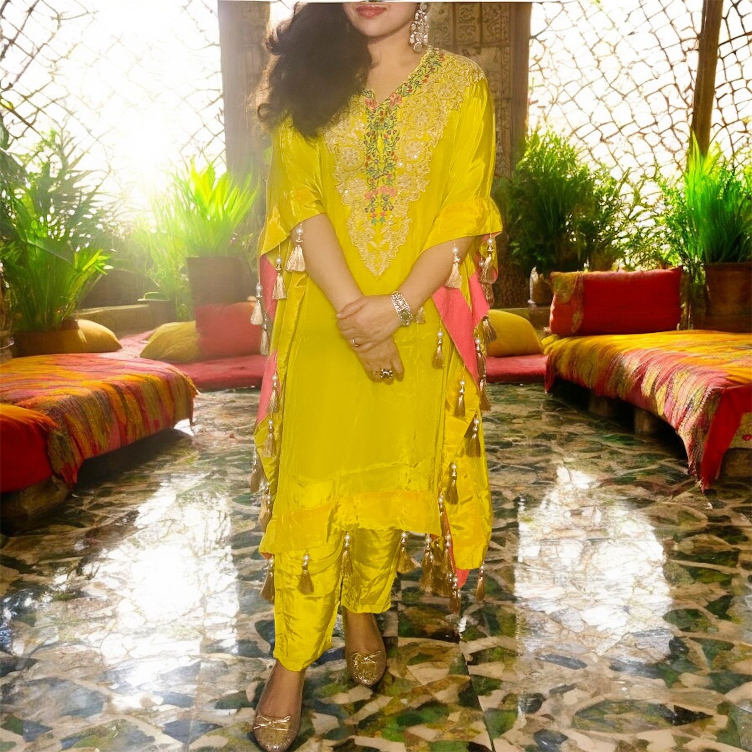 Caftan Crepe Suit