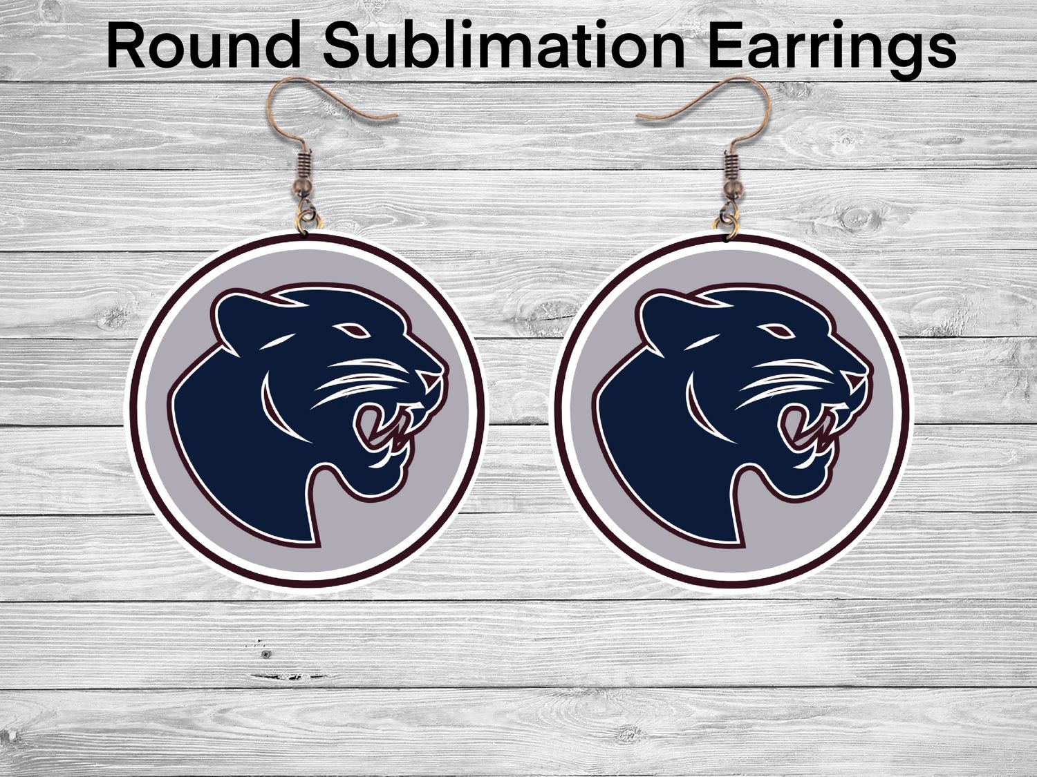 Round Logo Earrings