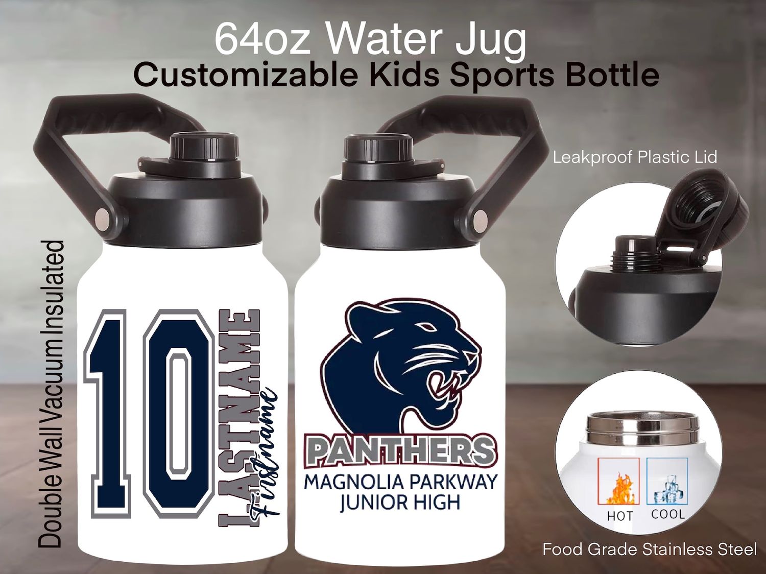 64oz Stainless Steel Jug