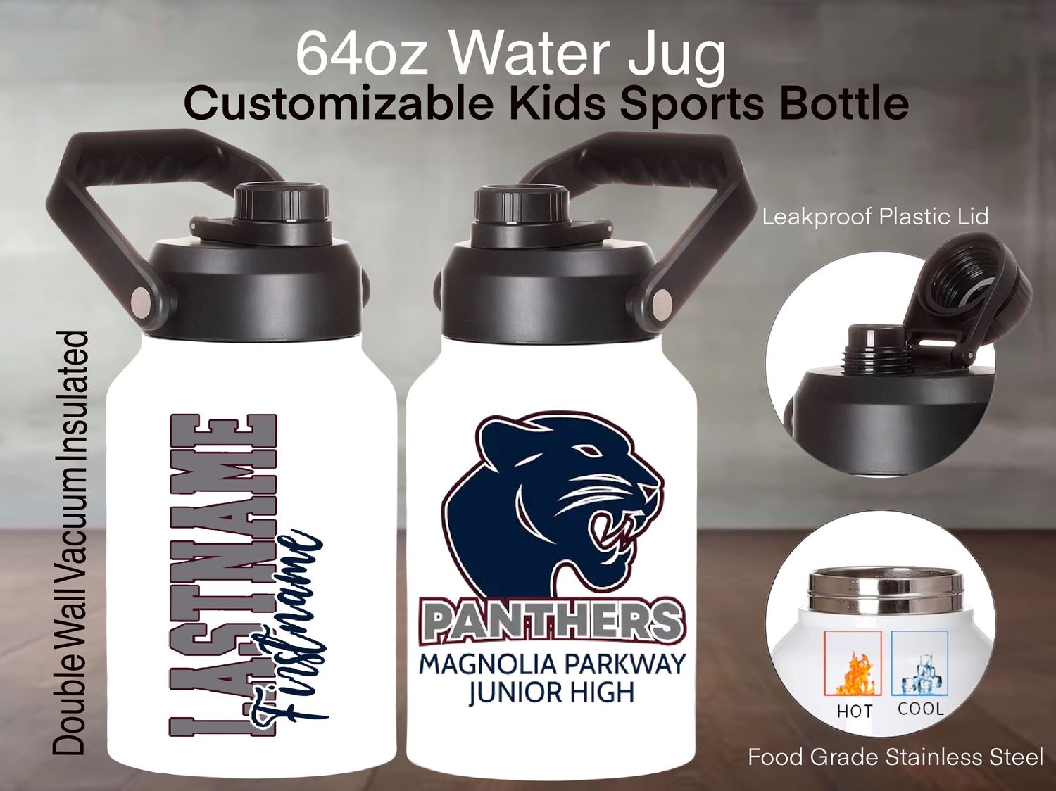64oz Stainless Steel Jug