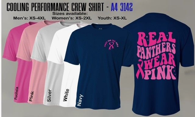 Real Panthers Wear Pink Cooling Performance Crew