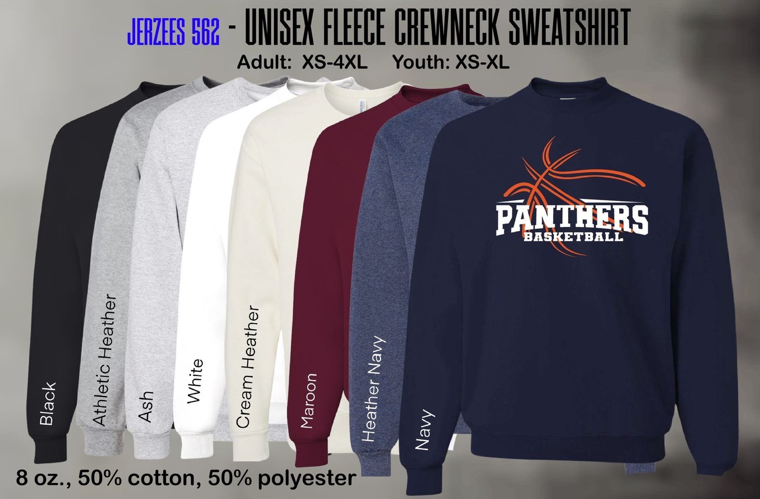 Panthers Basketball Crewneck Sweatshirt