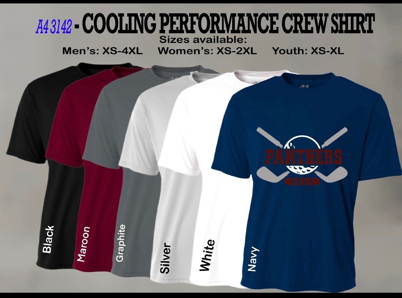 Golf Cooling Performance Short Sleeve Crew Shirt