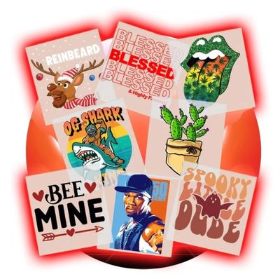 DTF-SINGLE SHEET TRANSFERS