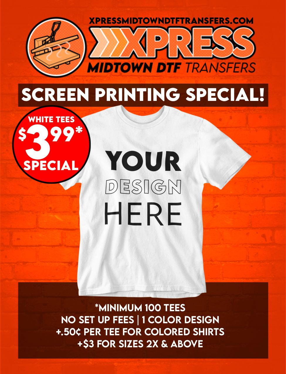 SCREEN PRINTING SPECIAL