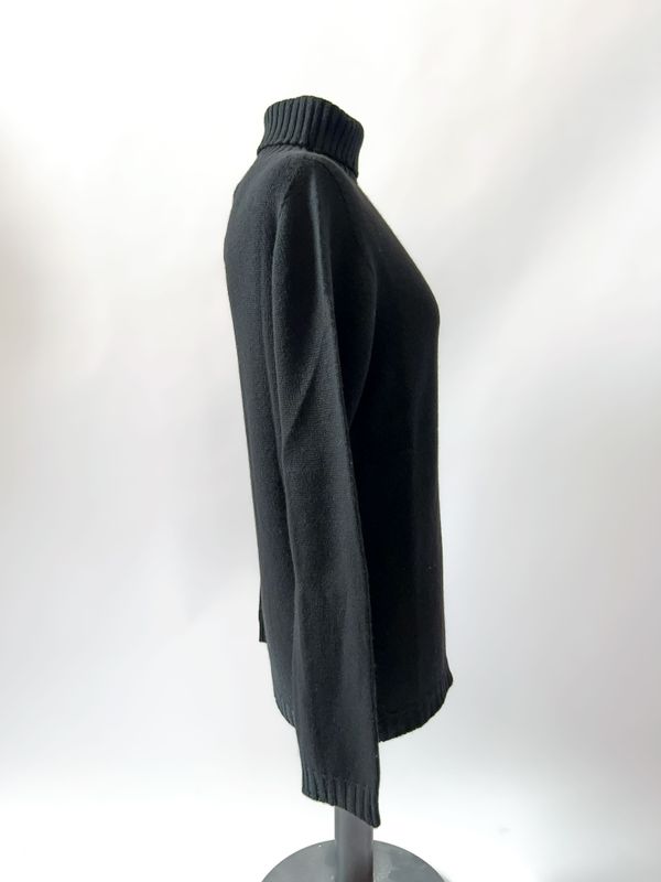 4 fili - Dolcevita da donna in puro cashmere - Nero