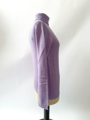 4 fili - Dolcevita da donna in puro cashmere - Glicine