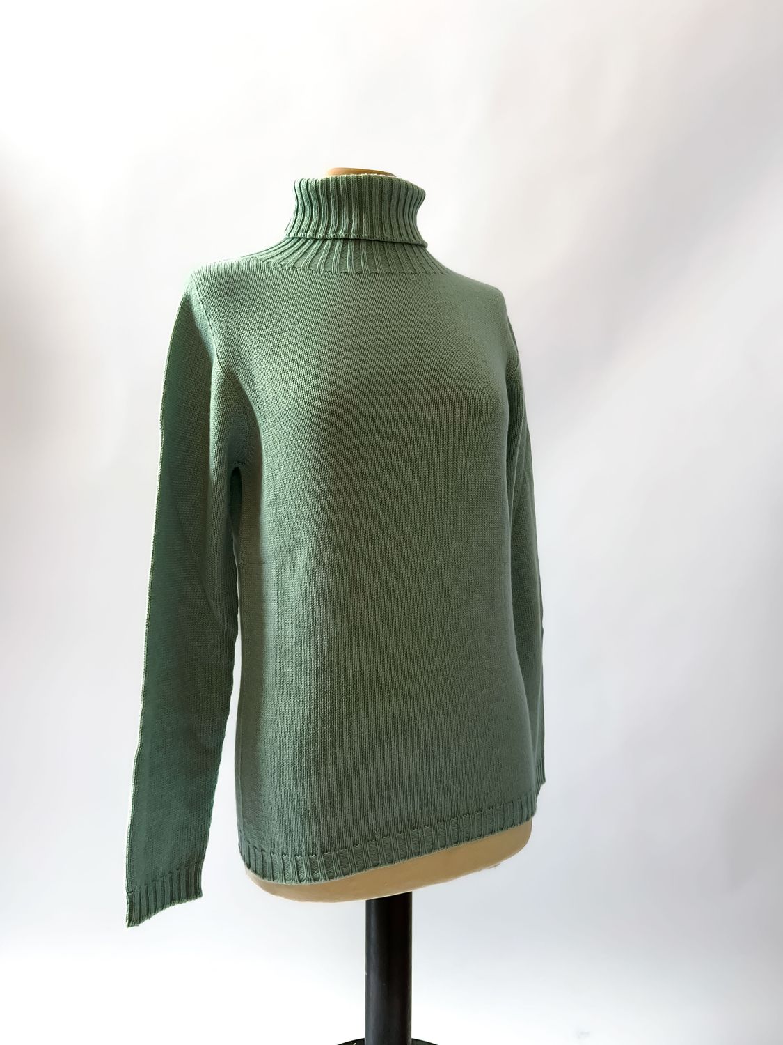 4 fili - Dolcevita da donna in puro cashmere - Verde Tiffany 4 fili - Dolcevita da donna in puro cashmere - Verde Tiffany