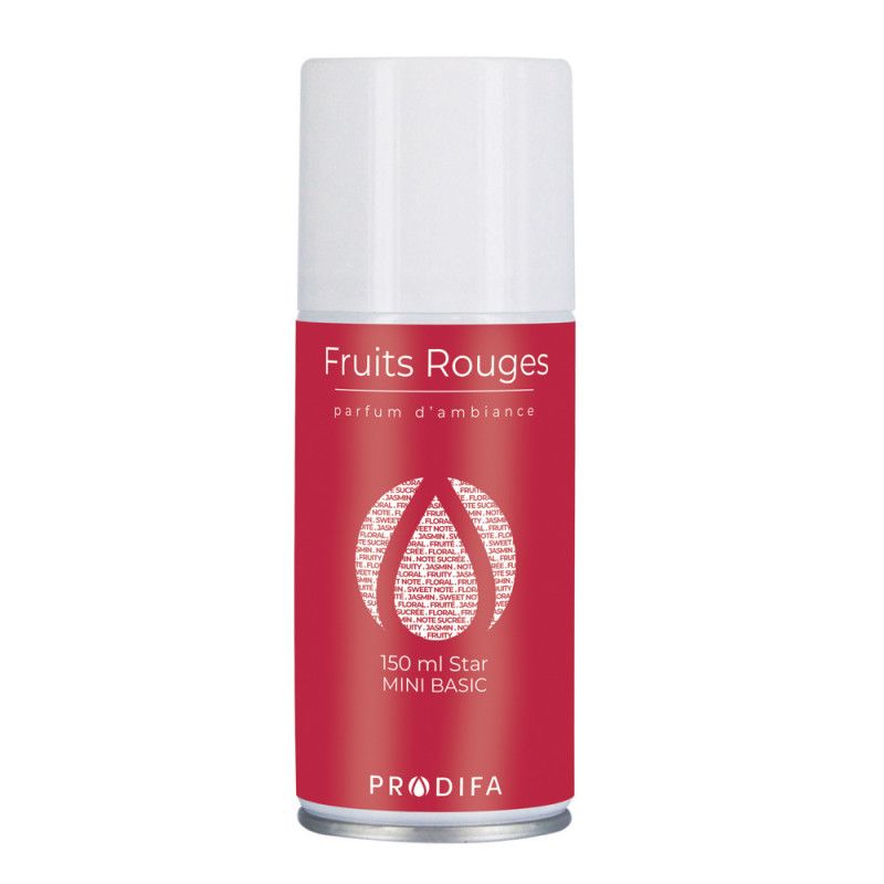 Aérosol star 150 ml recharge fruits rouges pour mini Basic. Vendu par 6.