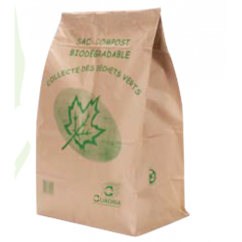 LOT DE 20 SACS EN PAPIER BIODÉGRADABLES 100L