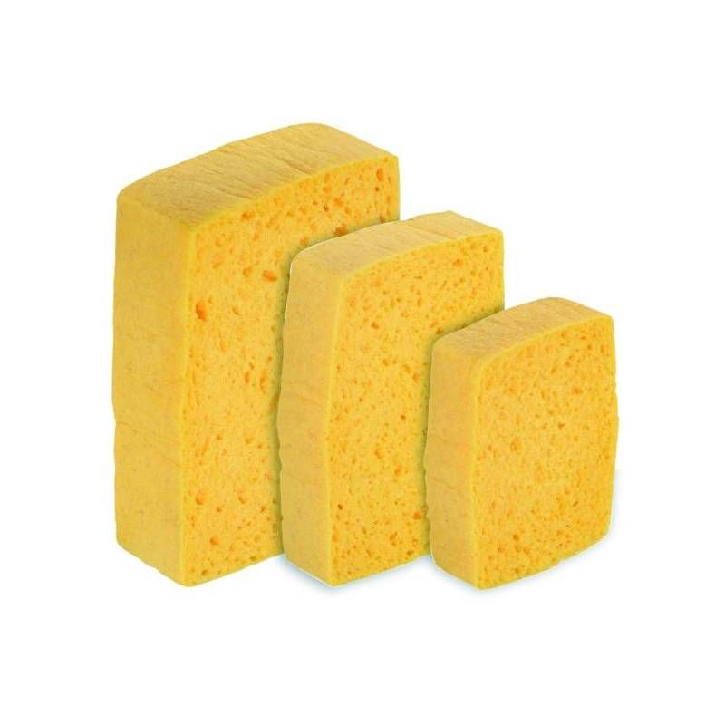 ÉPONGE VÉGÉTALE HUMIDE 144x 101x36 mm LOT DE 10