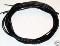 2 METER ZIEGENLEDER-BAND SCHWARZ AM STÜCK 1,0 mm