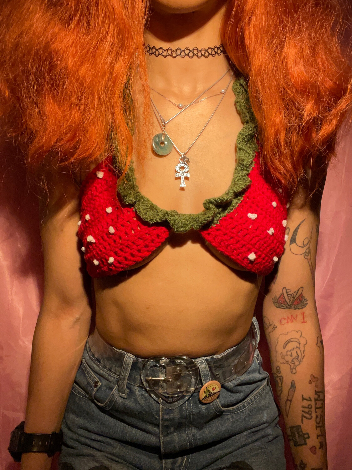 Strawberry Pattie Cake Bralette
