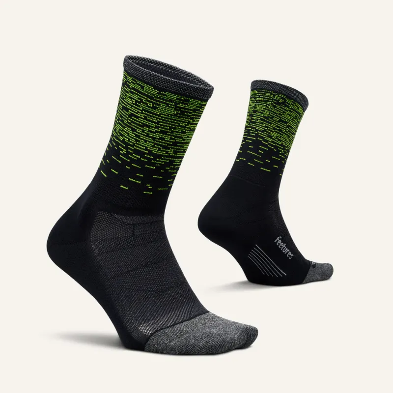 Feetures Elite Light Cushion  Mini Crew REFLECTIVE Light Wave M