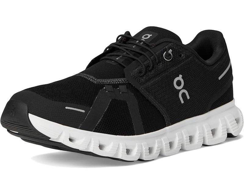 On Cloud 6 Black/White Men's 12