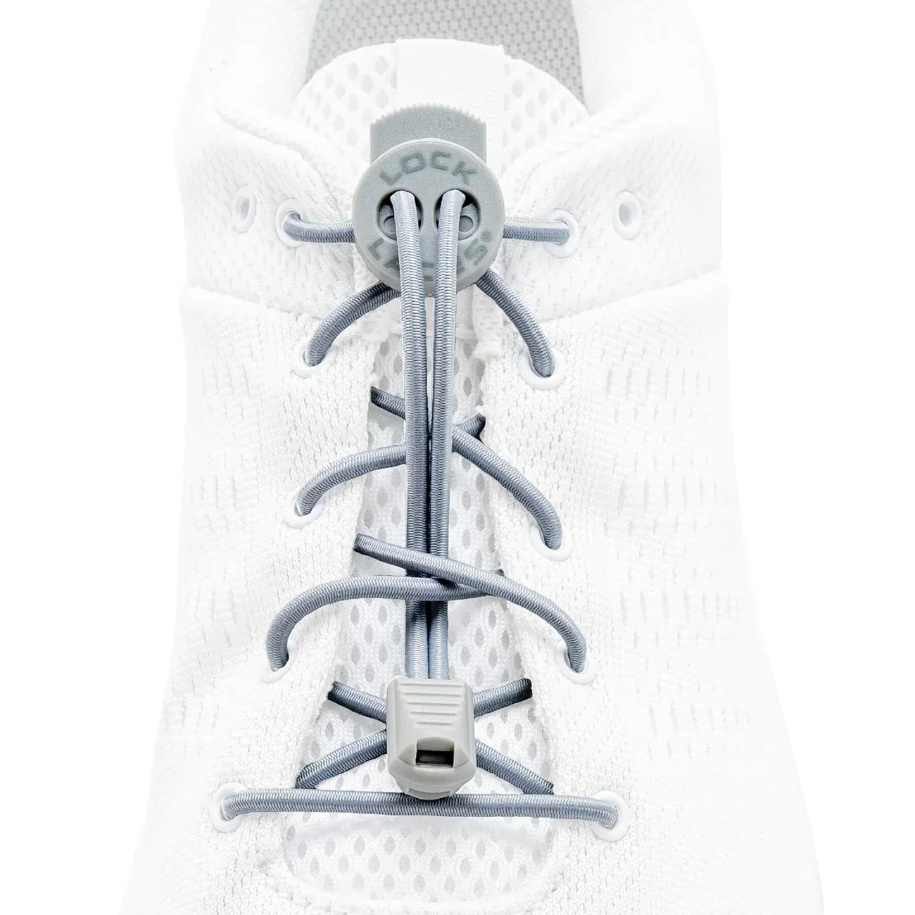 LOCK LACES SOLID GREY