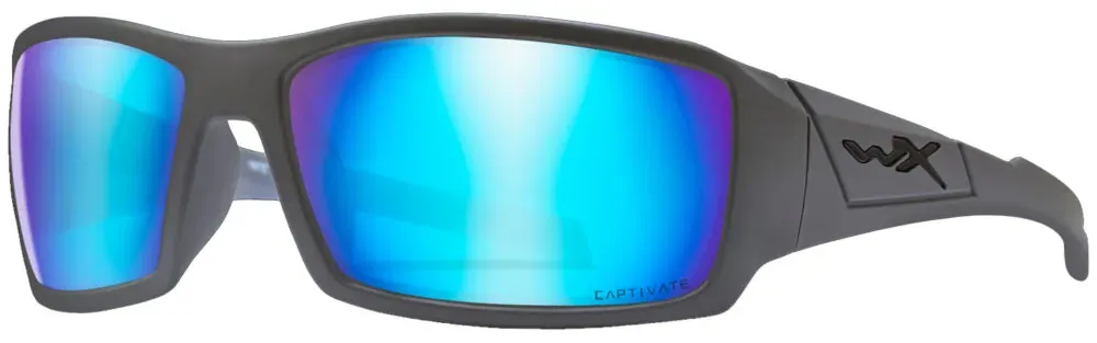 Wiley-X Climb Matte Grey Frame/Captivate Pol Blue Mirror