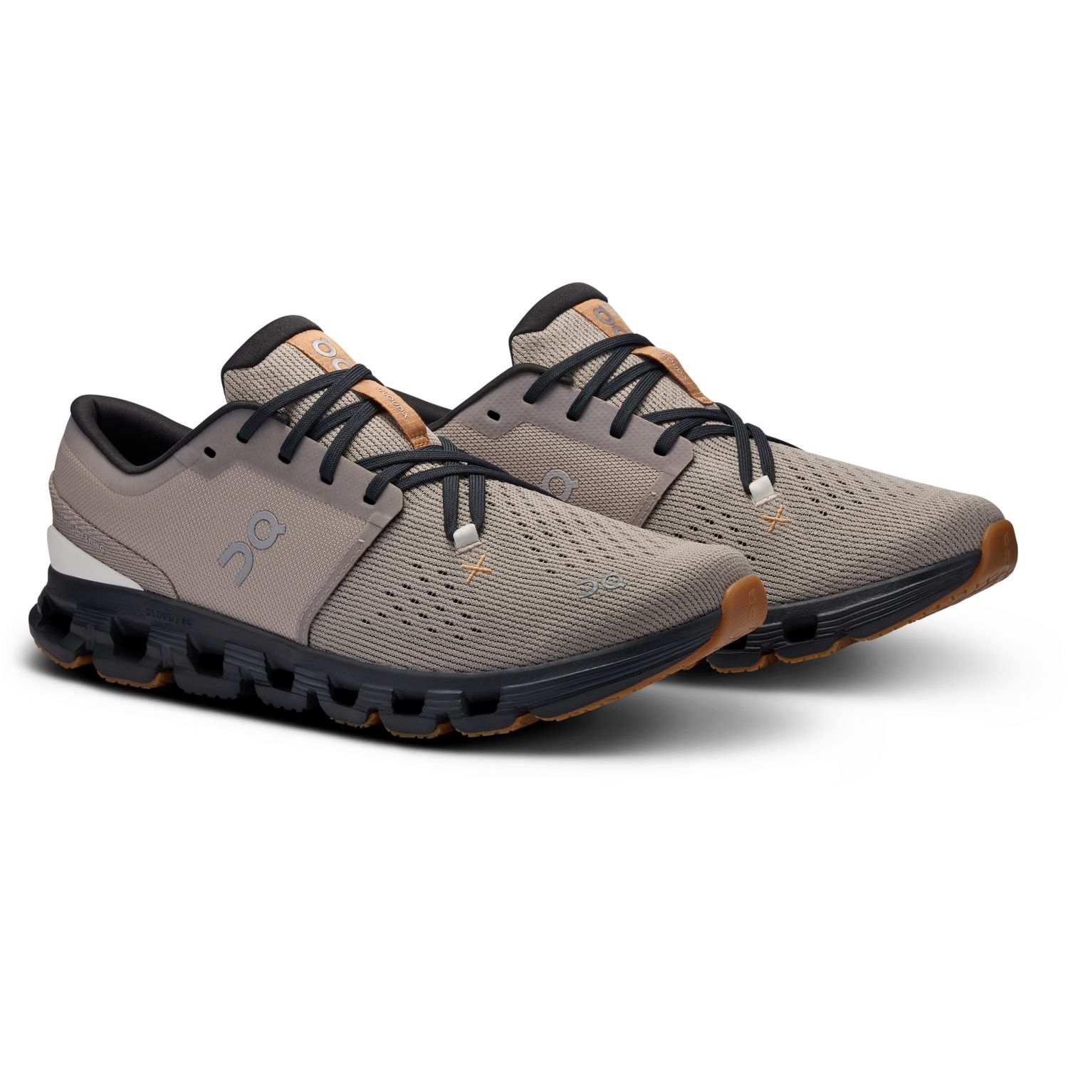 On Cloud X 4 Fog/Black Men&#39;s 8