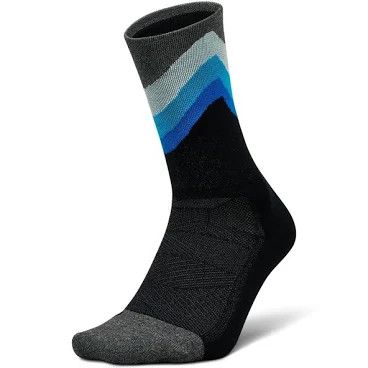 Feetures Elite Light Cushion Mini Crew Black Swell Large
