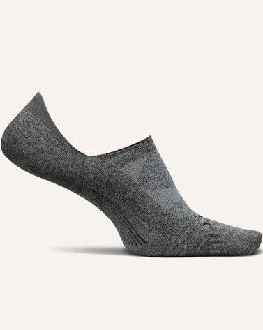 Feetures Elite Ultra Light  No Show Grey Large